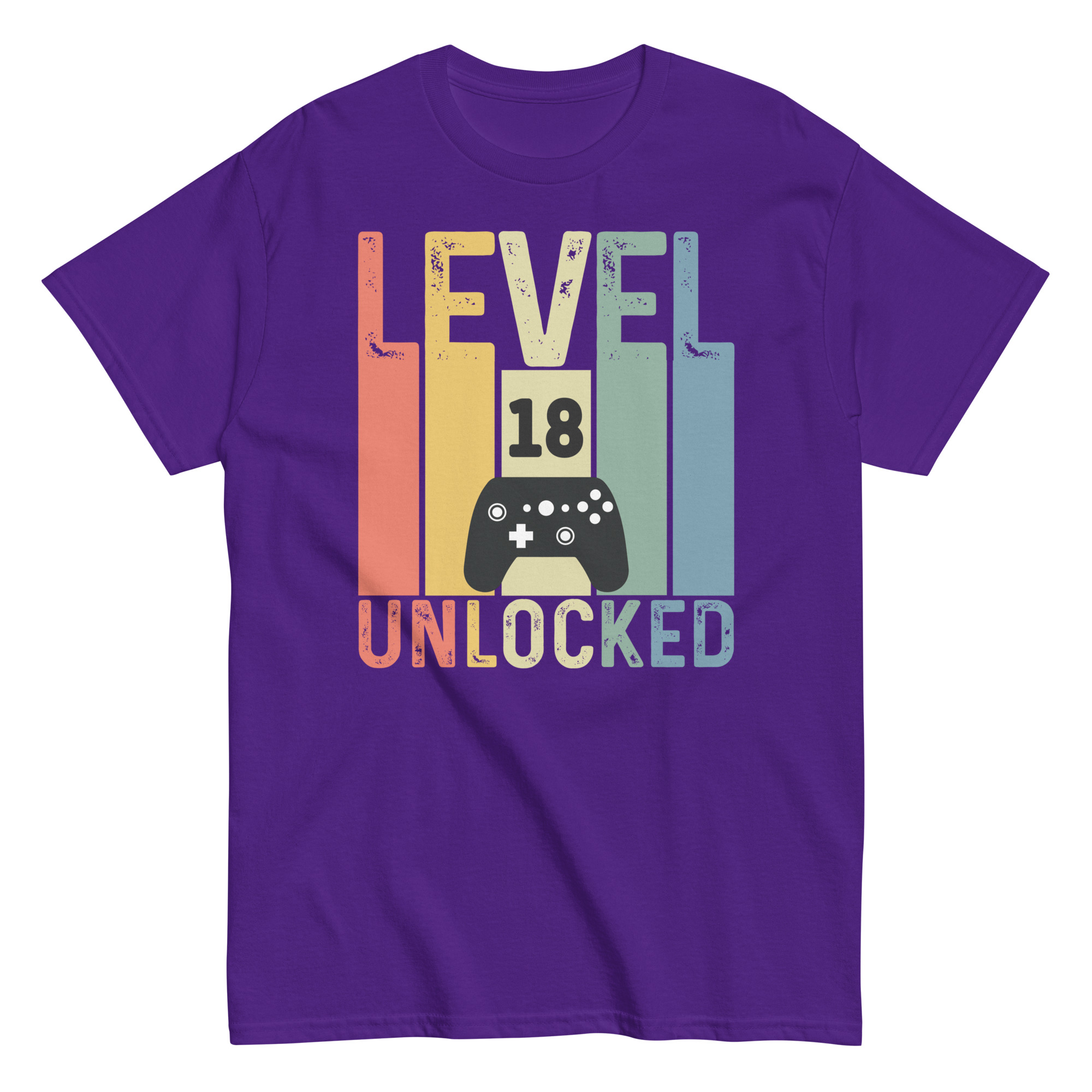 Level 18 Unlocked – 18th Birthday T-shirts for Gamers