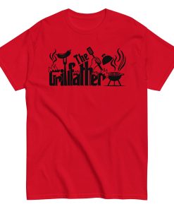 The Grillfather BBQ T shirt Gift For Dad Barbecue T-shirt