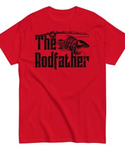 The Rodfather T Shirt Gift For Fishing Dads