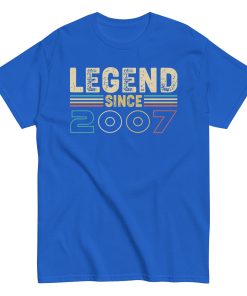 Legend Since 2007 T-shirts Birthday Gifts