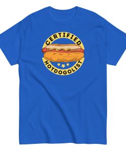 Certified Hotdogologist Funny BBQ Gift Hotdog T-Shirt