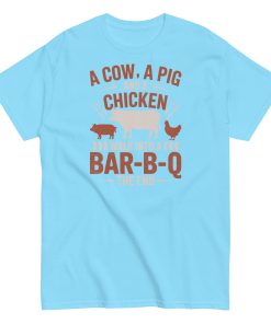 A Cow A Pig And a Chicken Funny BBQ T-shirts