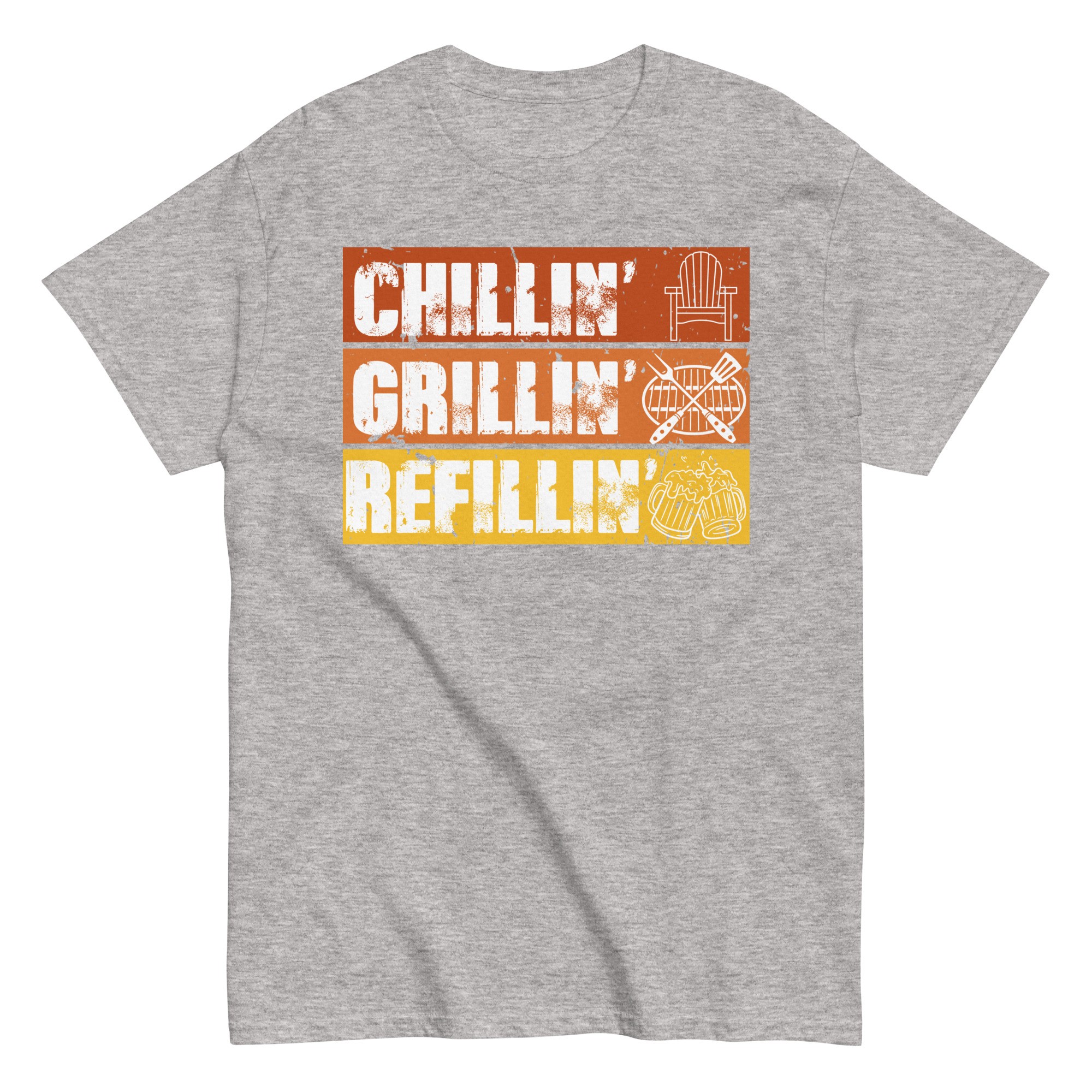 BBQ T-Shirt Chillin’ Grillin’ Refillin’