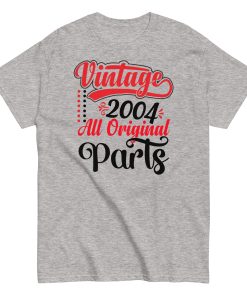 Vintage 2004 All Original Parts T-shirt Birthday Gift T Shirt