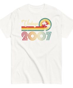 Vintage 2007 Birthday T-shirt