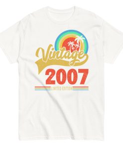 Vintage 2007 Limited Edition Birthday T-shirt Gifts