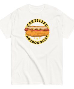 Certified Hotdogologist Funny BBQ Gift Hotdog T-Shirt