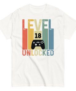 Level 18 Unlocked – 18th Birthday T-shirts for Gamers