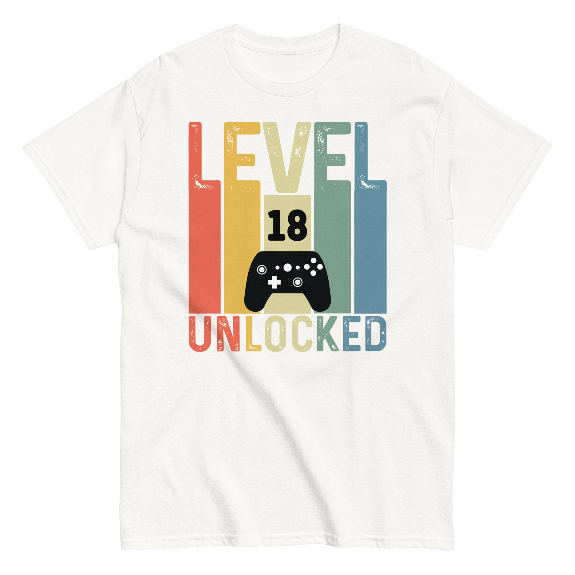 Level 18 Unlocked – 18th Birthday T-shirts for Gamers