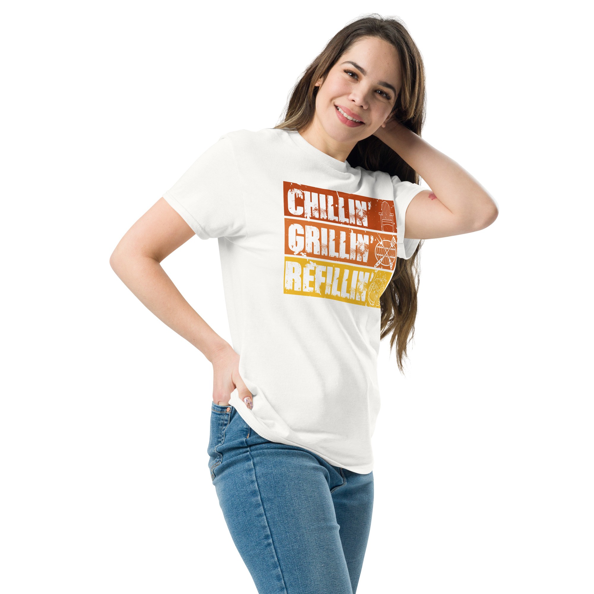 BBQ T-Shirt Chillin’ Grillin’ Refillin’