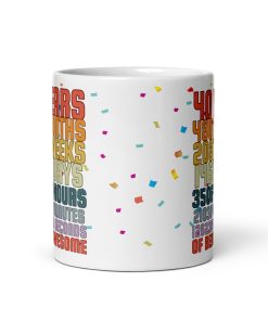 40th Birthday Mug Gift 40 Years Of Being Awesome Mug