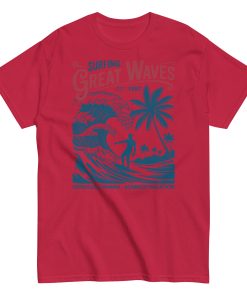 Surfing Great Waves Honolulu Hawaii T-shirt