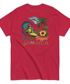 Jamaica Surf Turtle Tropical Beach Surfing T-shirts