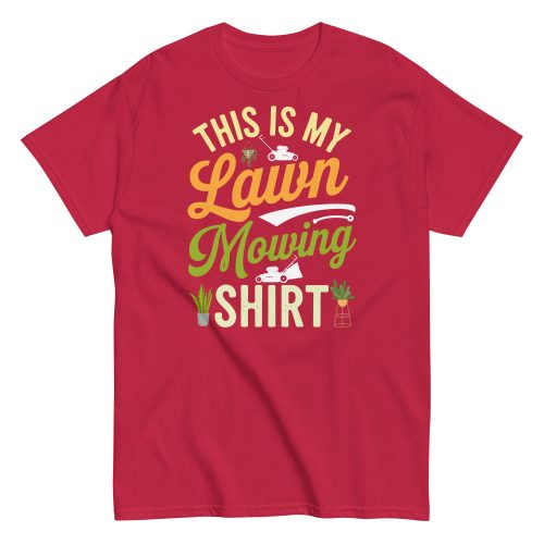 This Is My Lawn Mowing Shirt Gardening T-shirts