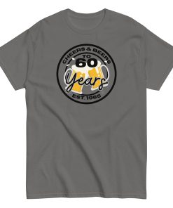 60th Birthday T-shirt Cheers & Beers to 60 Years T-shirt