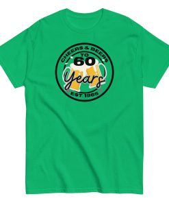 60th Birthday T-shirt Cheers & Beers to 60 Years T-shirt