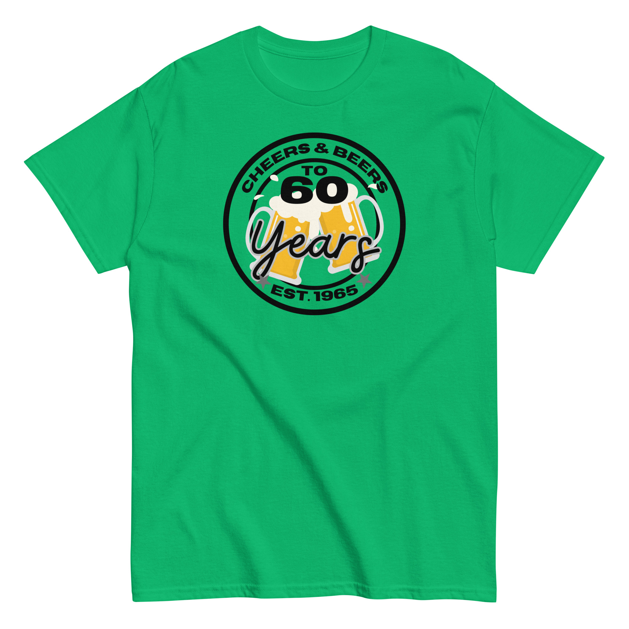 60th Birthday T-shirt Cheers & Beers to 60 Years T-shirt