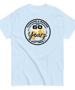 60th Birthday T-shirt Cheers & Beers to 60 Years T-shirt