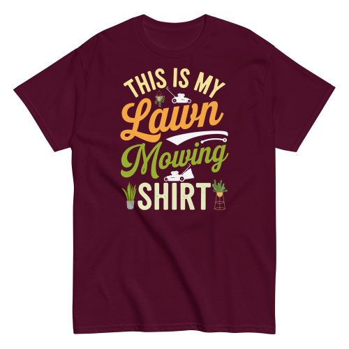 This Is My Lawn Mowing Shirt Gardening T-shirts