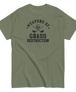 Weapons Of Grass Destruction Golf T-shirt
