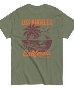 Los Angeles California Surfing Beach T-shirts