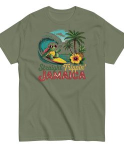 Jamaica Surf Turtle Tropical Beach Surfing T-shirts