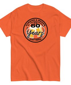 60th Birthday T-shirt Cheers & Beers to 60 Years T-shirt