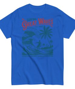 Surfing Great Waves Honolulu Hawaii T-shirt
