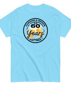 60th Birthday T-shirt Cheers & Beers to 60 Years T-shirt