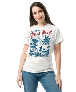 Surfing Great Waves Honolulu Hawaii T-shirt