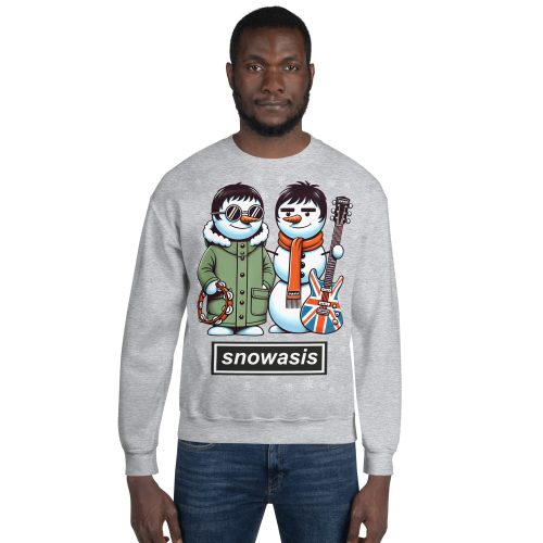 Snowasis Oasis Christmas Jumper Liam & Noel Gallagher Snowmen
