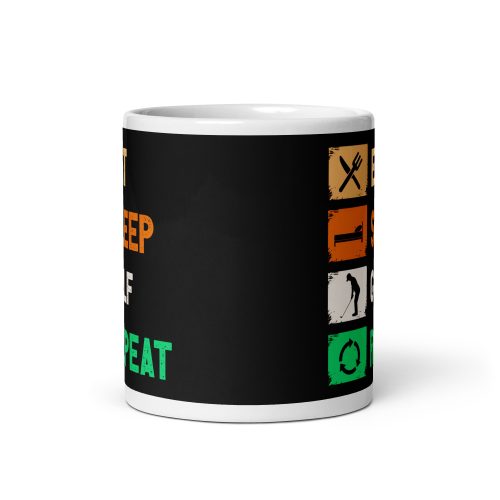 Eat Sleep Golf Mug – Gift Mug For Golfers
