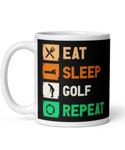 Eat Sleep Golf Mug – Gift Mug For Golfers