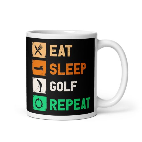 Eat Sleep Golf Mug – Gift Mug For Golfers