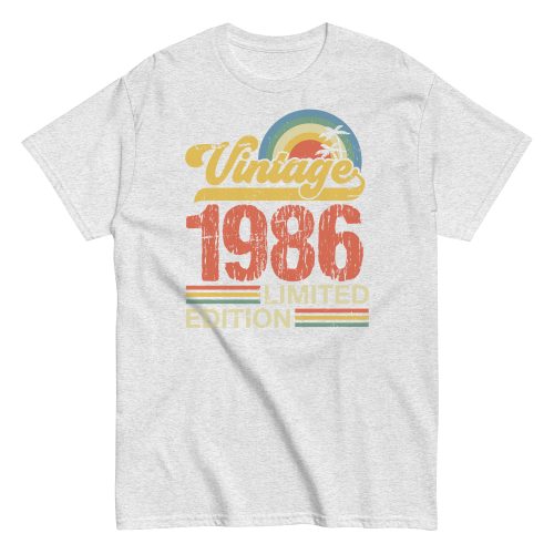 Vintage 1986 Limited Edition T-shirt 86 Birthday Gift