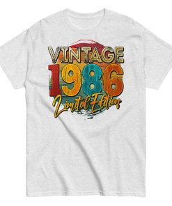 Vintage 1986 Limited Edition Birthday 86 T-shirt