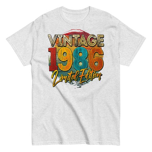 Vintage 1986 Limited Edition Birthday 86 T-shirt