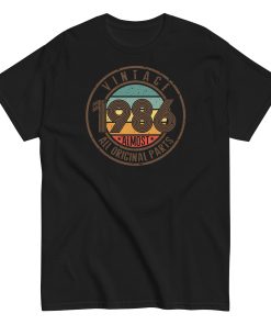 Vintage 1986 All Original Parts T-shirt 86 Birthday Tee