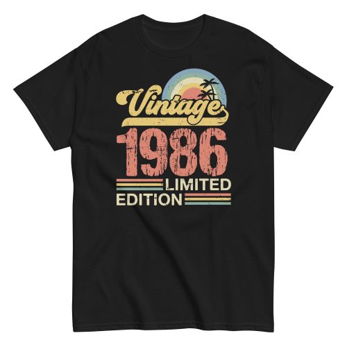 Vintage 1986 Limited Edition T-shirt 86 Birthday Gift