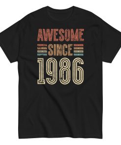 Awesome Since 1986 Retro Birthday Gift T-shirt