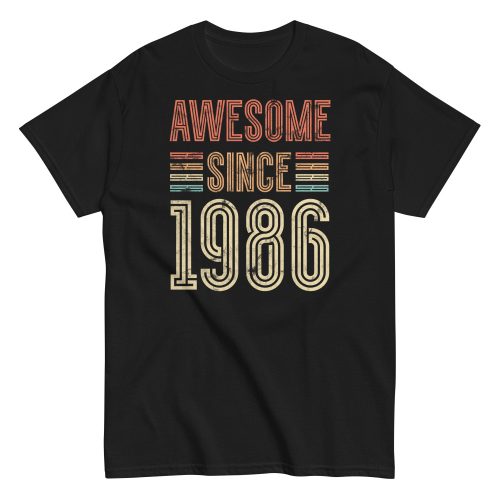 Awesome Since 1986 Retro Birthday Gift T-shirt