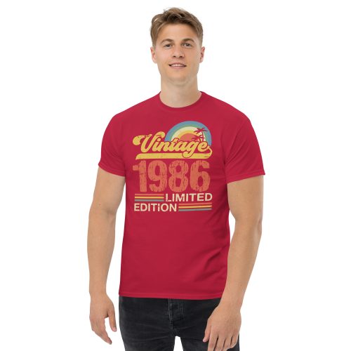 Vintage 1986 Limited Edition T-shirt 86 Birthday Gift