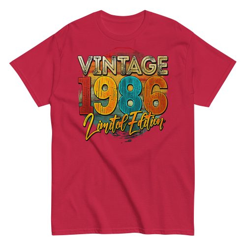 Vintage 1986 Limited Edition Birthday 86 T-shirt