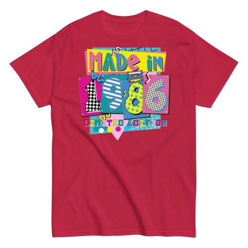 Made in 1986 Retro 80’s T-shirt 1986 Birthday Gift