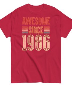 Awesome Since 1986 Retro Birthday Gift T-shirt