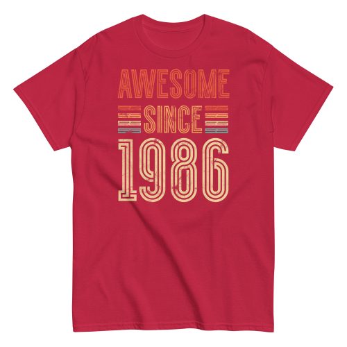 Awesome Since 1986 Retro Birthday Gift T-shirt