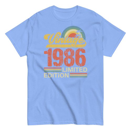 Vintage 1986 Limited Edition T-shirt 86 Birthday Gift