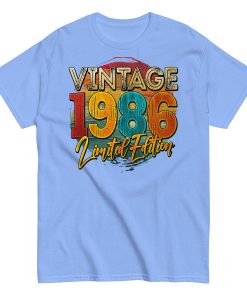 Vintage 1986 Limited Edition Birthday 86 T-shirt