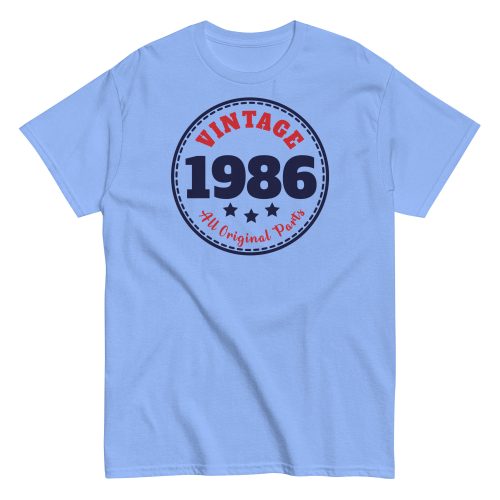Vintage 1986 All Original Parts Retro T-shirt