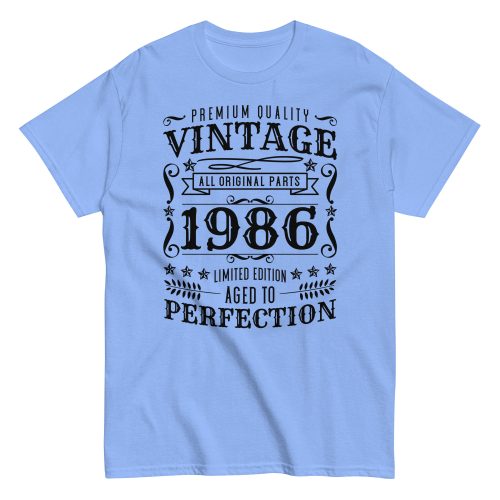 Vintage 1986 Aged To Perfection T-Shirt Birthday Gift